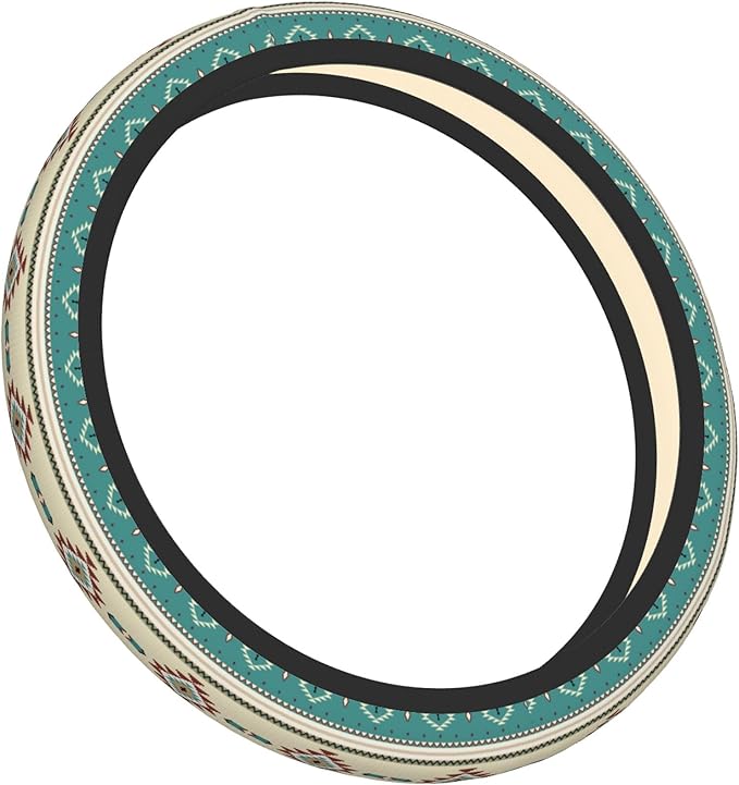 Western Steering Wheel Cover Cute Universal 15 Inch Car Accessories Protector for Women Fit Auto SUV Sedan Vans Trucks