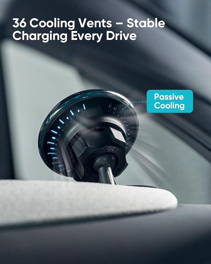 Car Mount Charger, 15W MagSafe Wireless Car Charger & Phone Holder for Tesla Model 3 2024+(Highland)- Strongest Magnetic Fast Charging Accessories Slideable Air Vent Mount with Silicone Pads