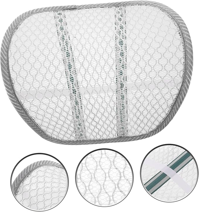 DECHOUS Lumbar Support Pillow for Car Seat and Office Chair Breathable Back Support Pad Ergonomic Waist Cushion for Driving Summer Comfort Random Color