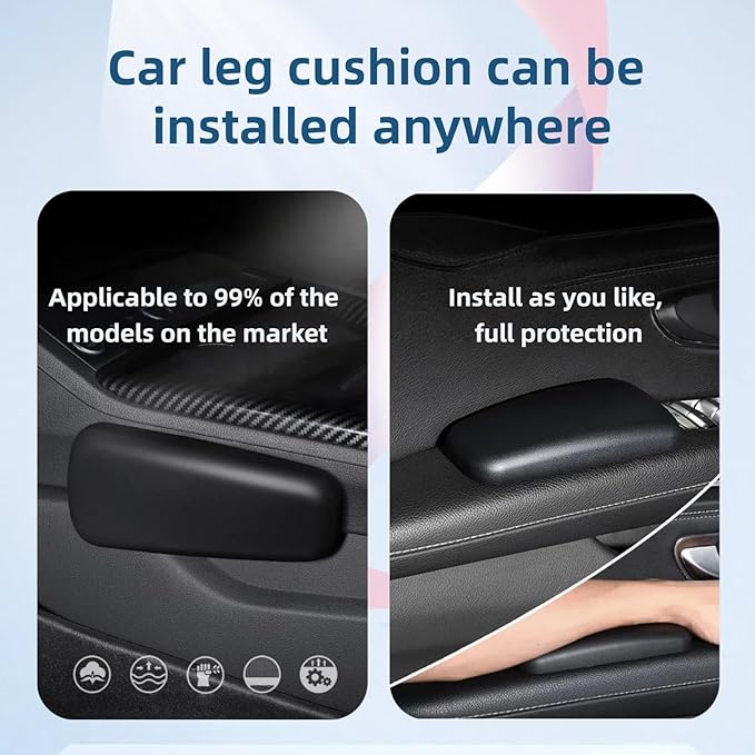Car Center Console Knee pad, car armrest Support Pillow, car Knee pad, car Knee pad, Elbow pad, Soft arm pad, car Interior Accessories, Truck Accessories 2 Pack