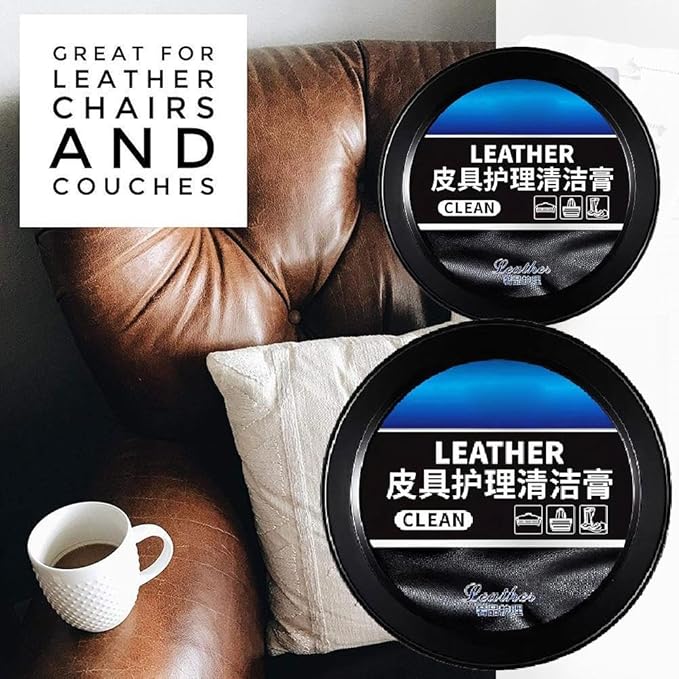 Leader Cleaning and Care Cream & Cleaning Paste for Leather Care,Automotive Interior Leather Cleaning Cream,Car Leather Conditioner Oil Paste,Leather Repair Kit for Car,Furniture,Cleaning Care Balm