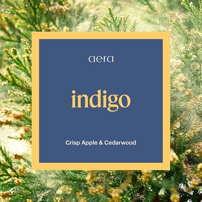Aera Go Indigo Car Fragrance Scent Refill - Notes of Crisp Apple and Cedarwood - Works with The Aera Go Diffuser for Car