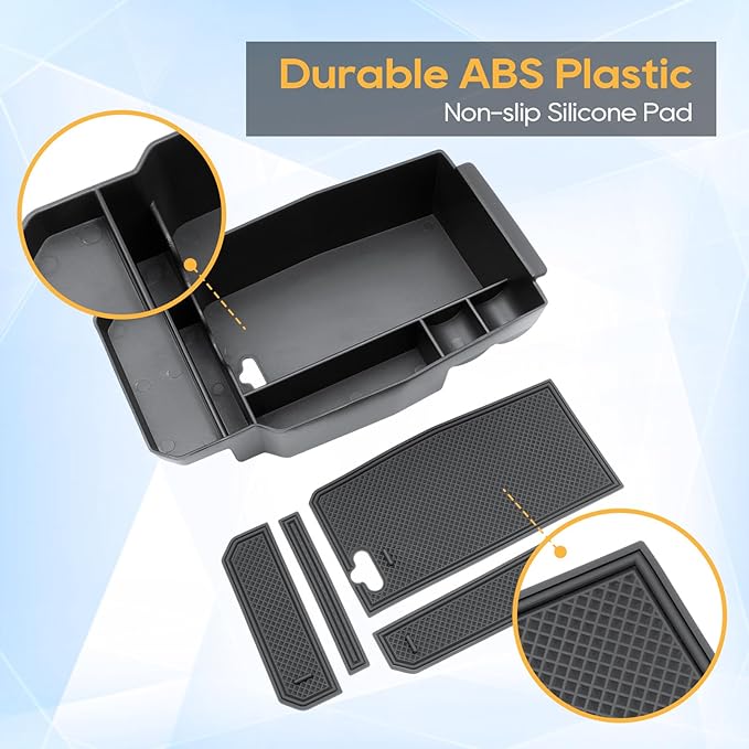 LFOTPP for Mazda CX-50 Center Console Organizer - 2023 2024 2025 2026 Mazda CX-50 Middle Armrest Storage Tray Insert, OEM Fit, Non-Slip Waterproof 6PCS Mazda CX-50 Hybrid Interior Accessories