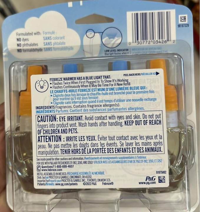 Febreze Plug Air Freshener Refills, Limited Edition Fresh-Harvest Pumpkin Scent, (2 Count, 1.75 Oz)