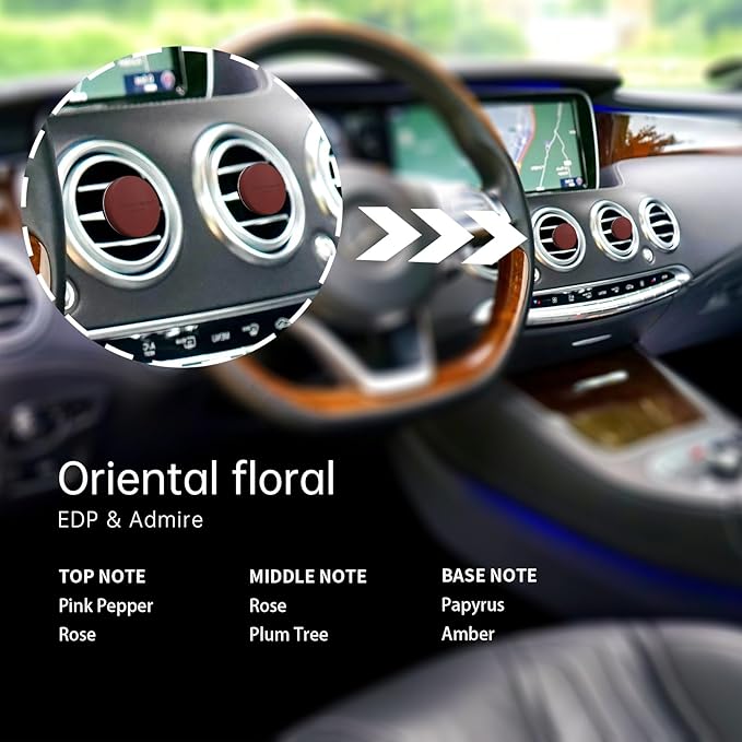 MAJESTY`S SECRET PHEROMAX Car Air Freshener Vent Clip, Auto Scents New Car Smell, Vehicle Accessories Interior for Women and Men, Automotive Odor Eliminator, Long Lasting Car Diffuser