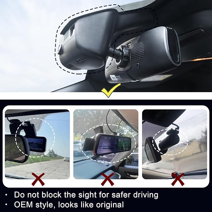 Mangoal 4K Dash Cam Custom Fit Jeep Grand Cherokee 2016 2017 2018 2019 2020 2021 & Grand Cherokee WK 2022 (Model B), Limited Trailhawk Overland,Check Model Carefully,UHD 2160P Video,128GB Card