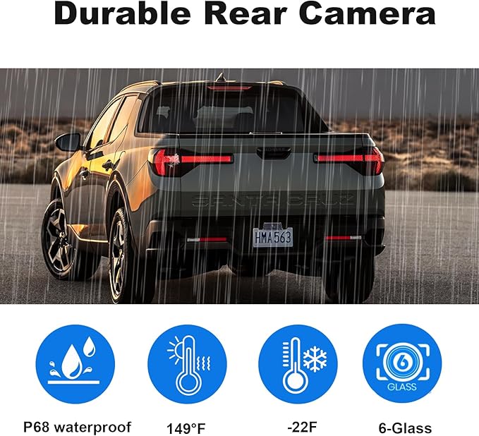 Wireless Backup Camera 5-inch for Truck: Easy to Install Back up Camera - HD 1080P Rear View Camera for Trucks SUVs