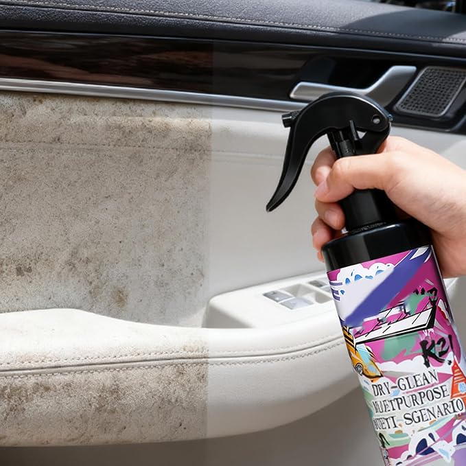 Car Interior Cleaner - 300ml Powerful Fabric Seat Spray, Automotive Upholstery Agent with Deep Stain Removal, Vehicle Carpet Cleaner with Fast Drying Formula, Cleaning Spray for Truck SUV