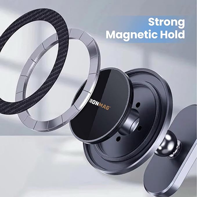 Magnetic Golf Cart and Gym Fitness Phone Holder Compatible with MagSafe iPhone 16 Pro Max Plus 15 14 13 12 Mini, Golf Caddy, Magnetic Golf Cart Accessories Essentials Gift for Friend Men Women