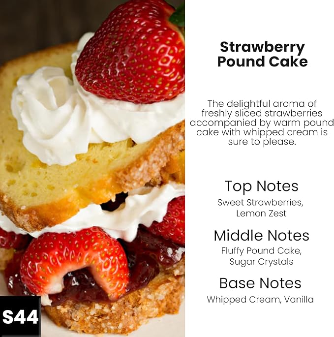 C Classy Hanging Car Air Freshener 2 Pack, Strawberry Pound Cake Essential Oil Diffuser, Long-Lasting Fragrance, Cute Glass Bottle Car Accessories for Women & Men, Made in USA