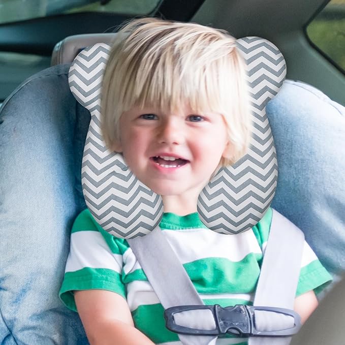 Baby Travel Pillow, Infant Kid's Cushion Soft and Skin Friendly for Car Seat, Pushchair and Stroller (Style C)