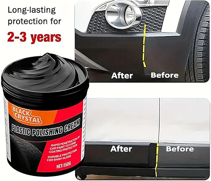 300g Car Trim Restorer 7.2x7.2x10cm Automotive Dashboard Restorer Repair Polishing Wax For Coating Long Lasting Metal Plating Parts Minor Scratch Repair Vehicles Headlights
