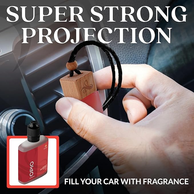 Opio Car Air Fresheners (Refill) | Affordable Car Air Fresheners for Women | 50ml Diffuser Refill | 6 Months Freshener Long Lasting | Gift-Ready Women's Pefume by Perfa