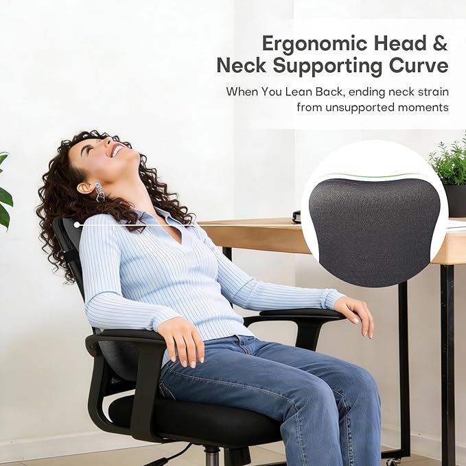 24'' Tall Back Support Pillow Fully Support Entire Back and Shoulder for Pain Relief and Comfort, Memory Foam Back Cushion for Back Rest, Ideal for Executive Office Chair, Computer & Gaming Chair