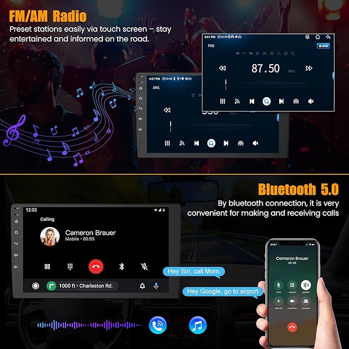 8 Core 6GB+128GB Car Radio for Honda CRV 2012-2016,10.2 Inch QLED Touch Screen Car Stereo with Carplay&Android Auto,WiFi,GPS Navigation,Bluetooth5.0,FM&AM Radio