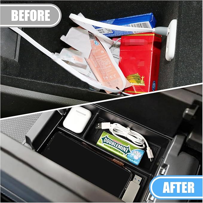 Center Console Organizer Tray for 2022-2026 Rivian R1S & R1T Accessories, Armrest Secondary Storage Box Insert