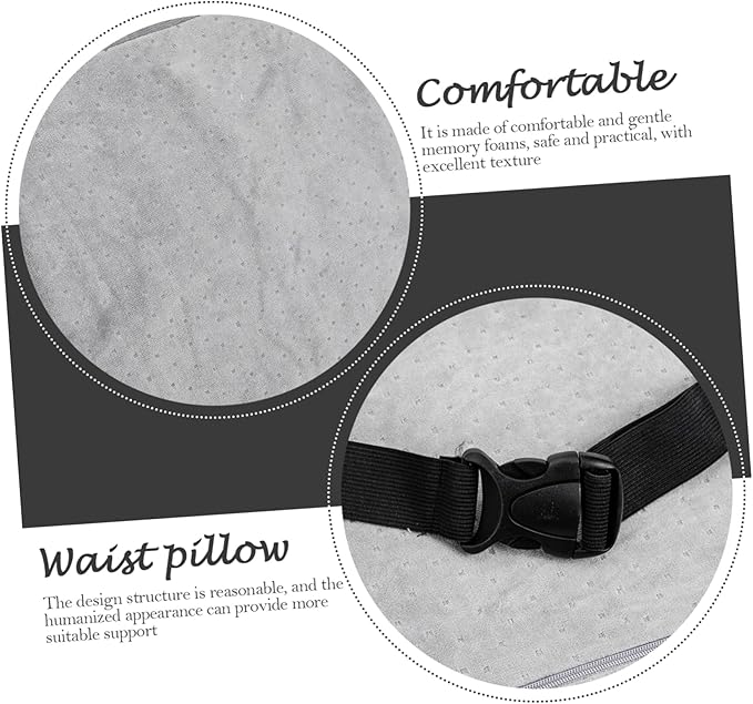 Desk Chair Pillow Memory Foam Lumbar Support Seat Cushion for Car Seats Waist Support