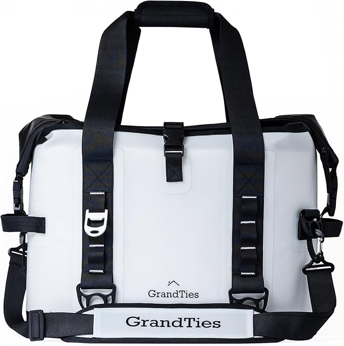 GrandTies 40 Can Portable Soft Cooler Bag - High-Performance Large Cooler - Leak Proof Waterproof Insulated Cooler Bag - Portable Ice Chest for Outdoor, Fishing, Beach, Travel, Camping