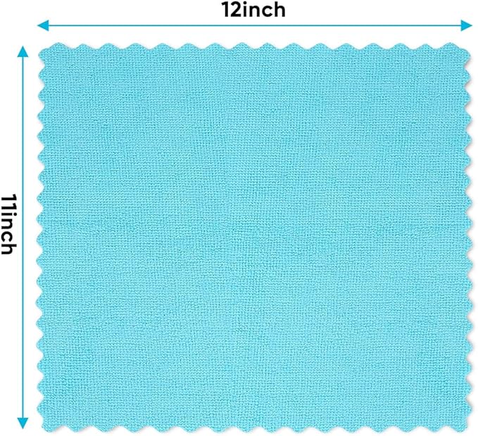 Orighty Microfiber Cleaning Cloth, 50 Pack Highly Absorbent Cleaning Supplies, Lint Free Kitchen Towels Cleaning Rags, Microfiber Towels for Cars, House, Window, 12x11 inch
