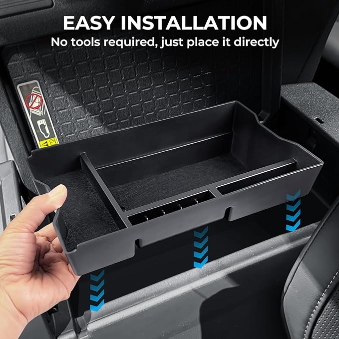 Center Console Organizer Tray Storage Box for Toyota RAV4 2026, Interior Accessories Armrest Insert Tray Storage Box for 2026 RAV 4, Black
