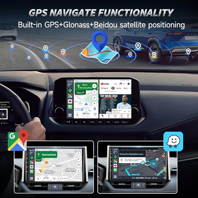 CarlinKit CarPlay Ai Box Magic Box Android 13.0 System Wireless CarPlay Adapter Android Auto Support Netflix YouTube Google GPS+Glonass 4GNetwork.for iPhone & Android Phone,Wired to Wireless,8GB+128GB