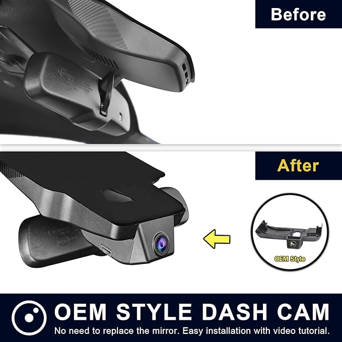 Mangoal 4K Dash Cam Custom fit for Toyota Tacoma 2018 2019 2020 2021 2022 2023(Model A),Limited TRD Sport Off-Road Pro SR5 SR,Integrated OEM Look,UHD 2160P Video,App & WiFi, 64GB Card