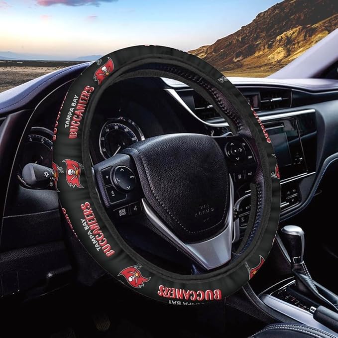 Universal Car Steering Wheel Cover, Automotive Vehicle Accessory (L-FXPT-HD)