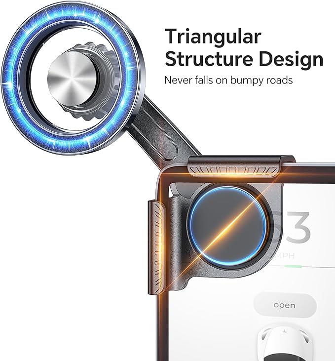 for Magsafe Car Mount, Tesla Phone Mount for Car【20 Strong Magnets】Magnetic Phone Holder for Car Tesla Phone Holder Model Y/3/S/X Accessories, No Glue Required, for iPhone 17 Pro Max 16 15 14