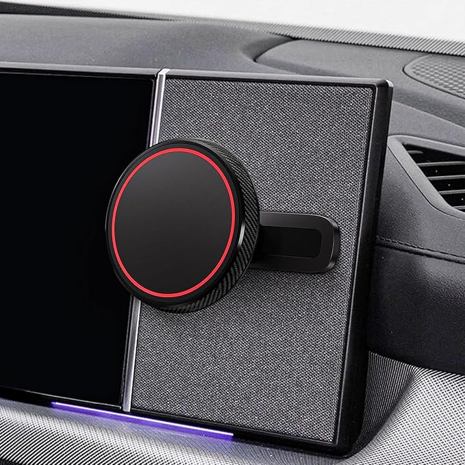 Magnetic Car Phone Holder Mount for 2025 Hyundai Tucson SEL Convenience/Tucson N Line/ 2025 2024 Santa FE Hybrid SEL, Attaches to Metallic Dashboard [Compatible with MagSafe]