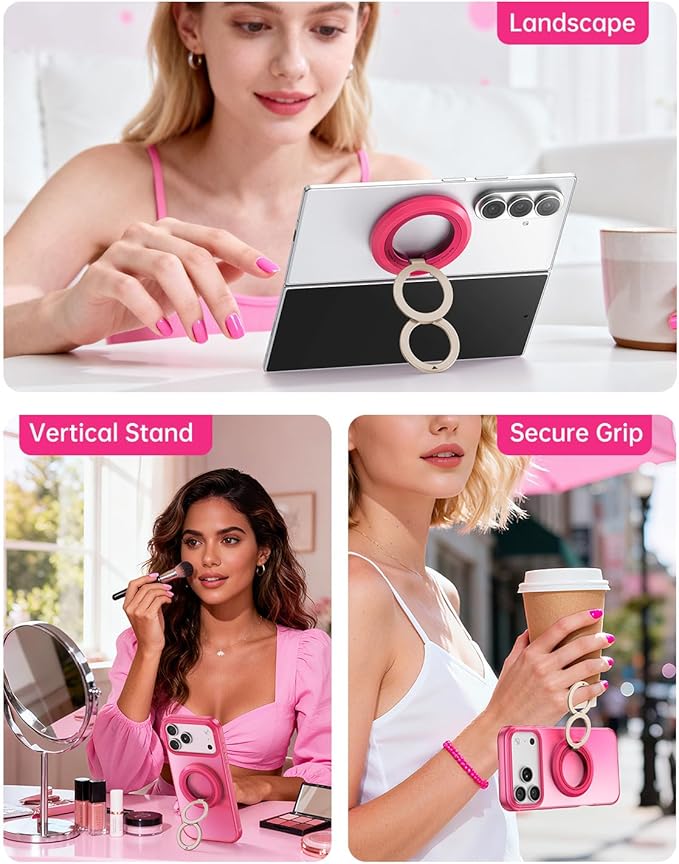SYNCWIRE for MagSafe Phone Grip, Valentine's Galentine's Day Birthday Gifts for Her Women Mom Girlfriend Best Friends Sister Wife Teen Girl Magnetic Phone Ring Holder Kickstand