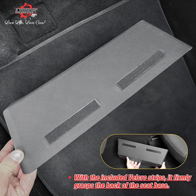 Under Seat Storage Box Compatible with 2025 2026 New Tesla Model Y Juniper Under-Seat Consoles Hidden Compartment Organizer Interior Accessories - TPE, Black (2 Pack)