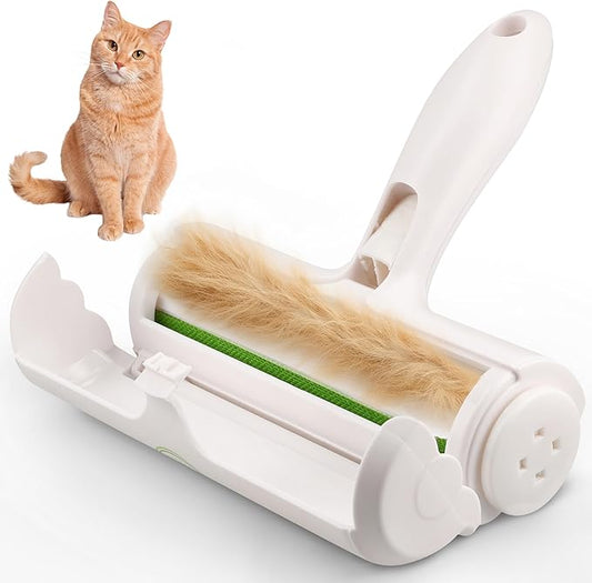 Pet Hair Remover for Furniture – Reusable Lint Roller and Pet Hair Removal Tool for Couch, Carpet, Bedding, Clothes, Car Seats – Multi-Surface Roller for Dog and Cat Fur