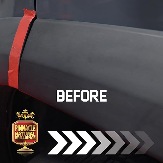 Pinnacle Natural Brilliance Onyx Trim Restorer | Silicone-Free Formula for Black Plastic & Vinyl Trim | Restores Depth & Matte Finish | Long-Lasting Protection | PIN-385 | 8 oz