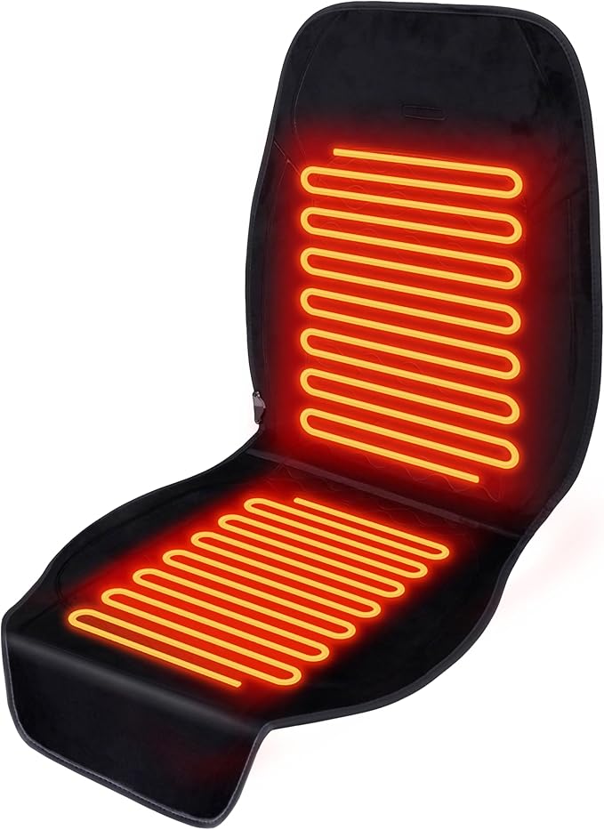 Seat Covers Black Crystal Fleece, 48 x 21 Inch, Extra Large Seat Cushion Luxury Crystal Fleece Anti-Slip Design