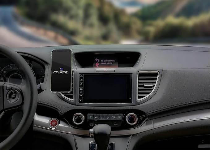 Course Motorsports Direct Fit Phone Mount: Honda CR - V (2012-2016) - Left or Right - Cradle Head - No Charging Manual Closing (Black)
