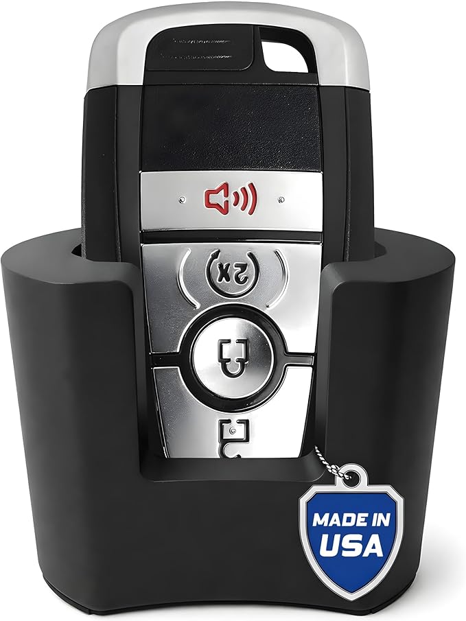 Key Fob Holder for Ford Bronco Sport 2021 2022 2023 2024 2025 Center Console Cup Holder Insert Key Organizer Interior Accessories for Bronco Sport