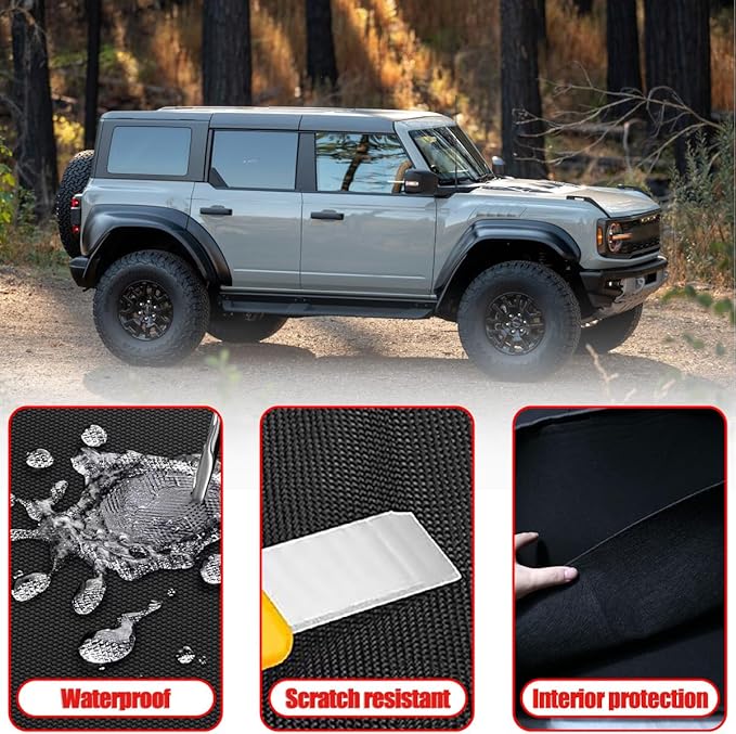Thickened Hard Top Storage Bag Compatible with Ford Bronco 2021-2025 2/4-Door, Portable Freedom Panel Storage Bag for Front Roof Panel Over First Row Seat