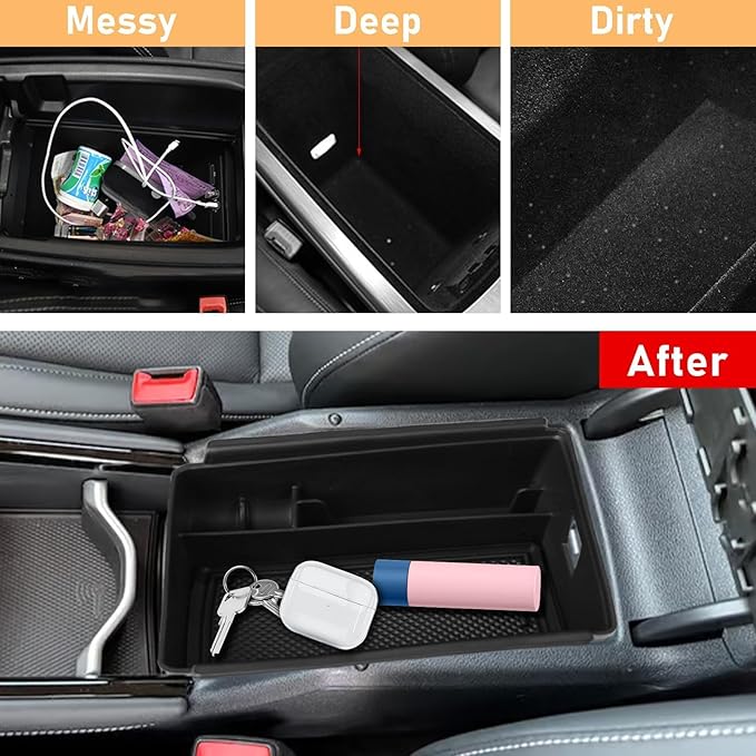 TTCR-II Compatible with 2025-2026 Volkswagen Tiguan Center Console Organizer, for 2025 2026 VW Tiguan Console Organizer Tray Secondary Storage Box