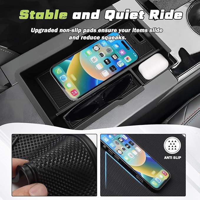Sunsdrew for 2025 Upgraded Equinox Center Console Organizer for 2025+ Chevrolet Equinox Accessories Armrest Console Tray for 2025 Chevy Equinox Armrest Storage Box