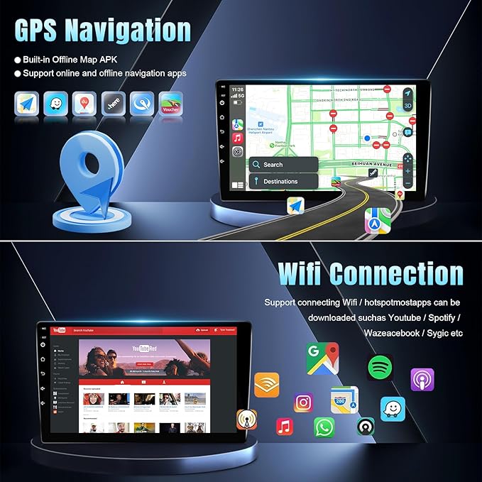 Leadfan 9 inch Touch Screen Car Radio for Nissan Altima 2013 2014 2015 2016 2017 2018 Wireless CarPlay Android Auto, Bluetooth HD Display Backup Camera SWC Can Bus (for Nissan Altima 2013-2018)