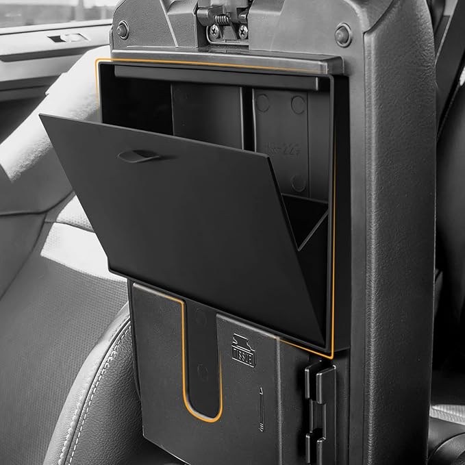 Hellet 4PCS Center Console Organizer Compatible with Toyota 2014-2020 2021 2022 2023 2024 4Runner Interior Accessories Hidden Storage Drawer Box