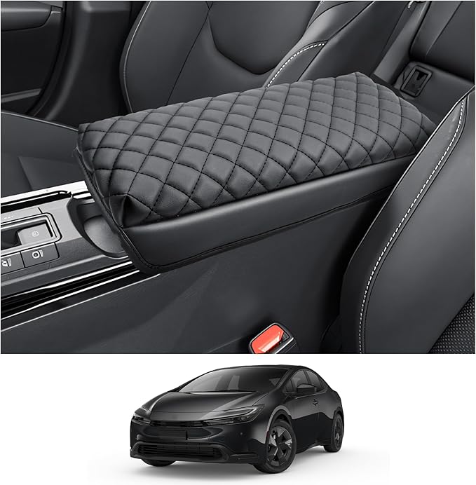 CDEFG for 2024 Toyota Prius Armrest Cover for 2023 2024 Prius Center Console Cover 2024 Prius Limited Prime XSE Accessories Middle Console Pad 2023 2024 Prius Arm Rest Protector