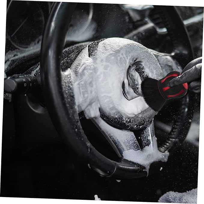 GLEAVI 5pcs Car Vent Detailing Brush Multifunctional Soft Bristle Cleaner for Car Interior and Includes Stable Stand Ergonomic Grip and Stylish Design for Effortless Cleaning