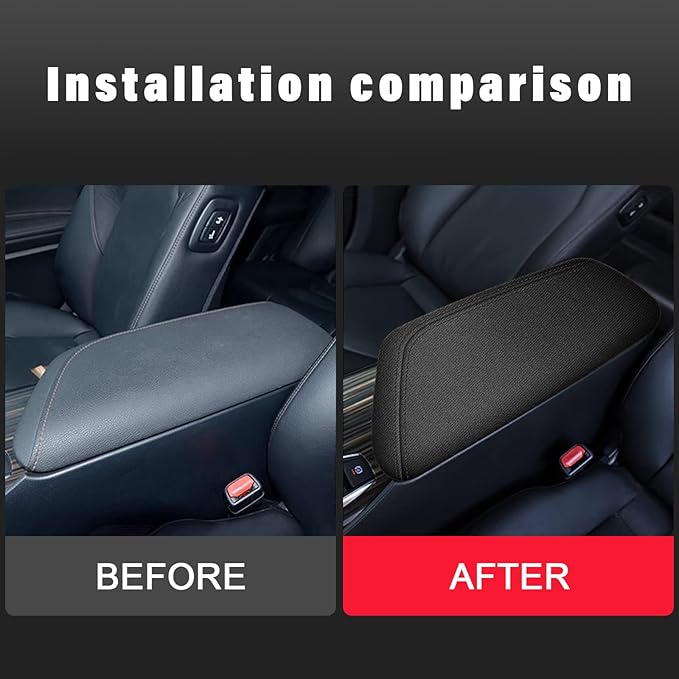 AOMSAZTO Neoprene Black Armrest Covers for 2018 2019 2020 2021 2022 2023 2024 Toyota Camry