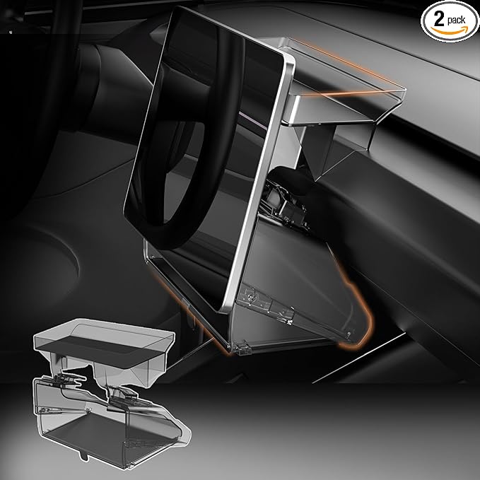 Tesla Model Y Accessories Under Screen Storage Box Compatible with Tesla Model Y Juniper 2025–2026 & Tesla Model 3 Accessories 2024–2026 Concealed Center Console Organizer Tray