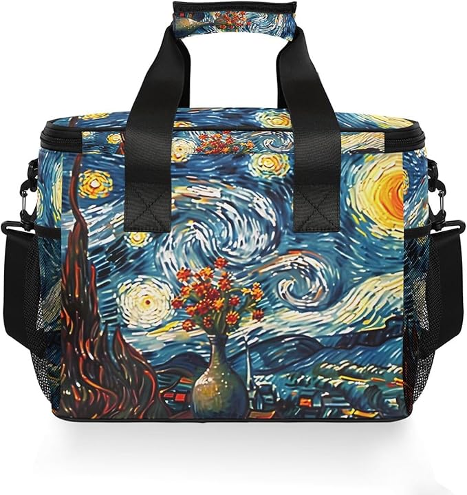 Cooler Bag Insulated Picnic Bag Large Lunch Box Reusable Tote Bag Soft Sided Portable Beach Cooler Grocery Camping