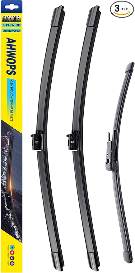 3 Wiper Front and Rear Wiper Blades for Mercedes-Benz GLC 300 16-21/GLC63 AMG 17-21, OE Original Style (22″/22″ Front/12″ Rear) For My Car