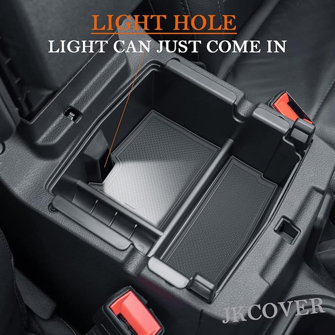 Compatible with Center Console Organizer Tray Jeep Wrangler JL/JLU 2018-2021 2022 2023 2024 2025 2026 and Jeep Gladiator JT Truck 2020-2023 2024 2025 2026 Insert Armrest Accessories (Not for JK/JKU)