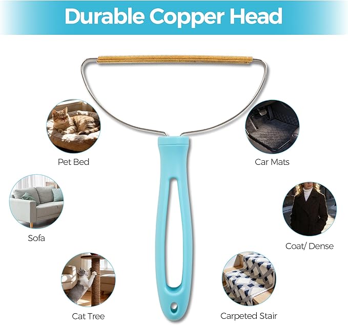 Carpet Rake for Pet Hair Removal, 2026 Upgraded Reusable Pet Hair Remover Broom, 54’’ Adjustable Long Handle Dog & Cat Carpet Rake,2 Pcs Carpet Brush Rake for Rugs, Mats, Couch, Furniture