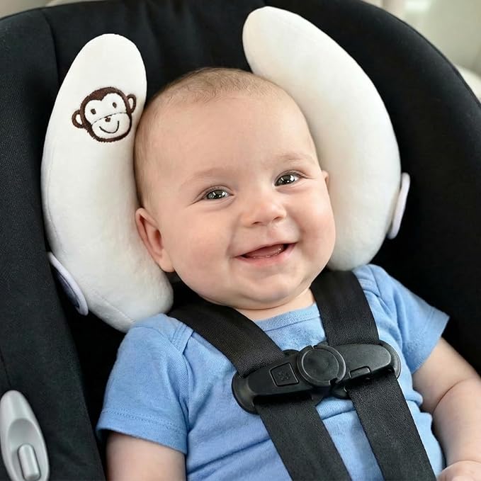 Adjustable Infants and Baby Neck Head Support,U-Shape Children Travel Pillow Cushion for Car Seat,Offers Protection Safety for Kids